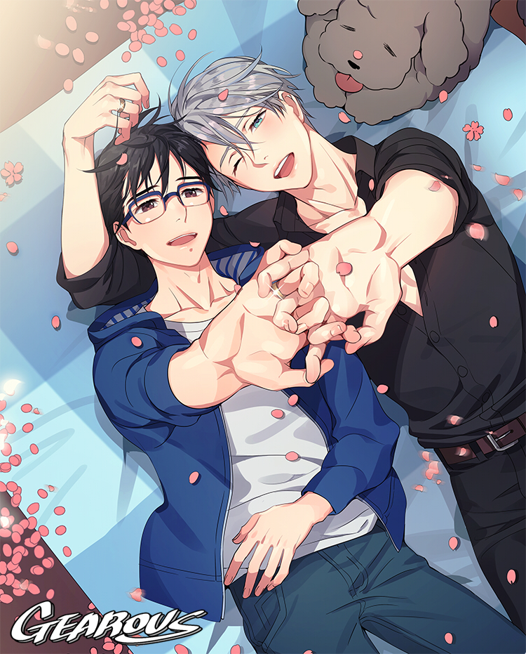 Tranh poster Yuri On Ice khổ A4 sét 3 tấm ngẫu nhiên   - Victuuri