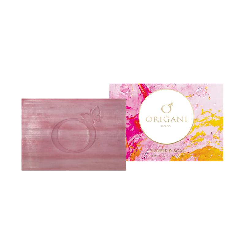 Xà Phòng Origanic Nam Việt Quất Origani Clear &amp; Calm Cranberry Soap (125g) - Làm Sạch Dưỡng Ẩm Làm Mềm Da