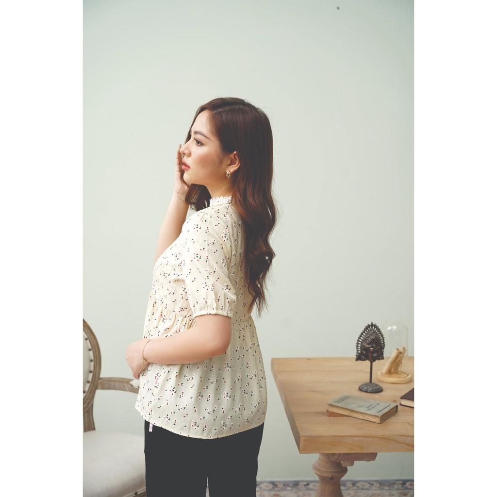 A219 Áo hoa nhí viền ren