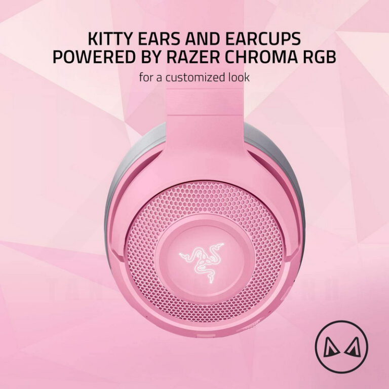 Tai Nghe Bluetooth Razer Kraken BT Kitty Edition -Hồng(Quartz)RZ04-03520100-R3M1_Hàng chính hãng