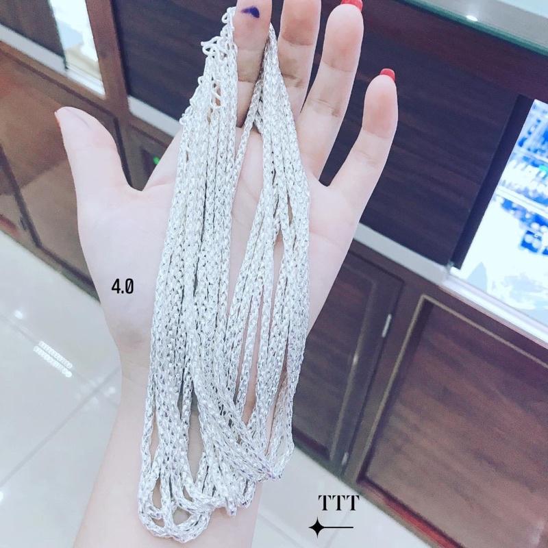 Dây chuyền cho bé , Vòng cổ Bạc Ta - bạc npj