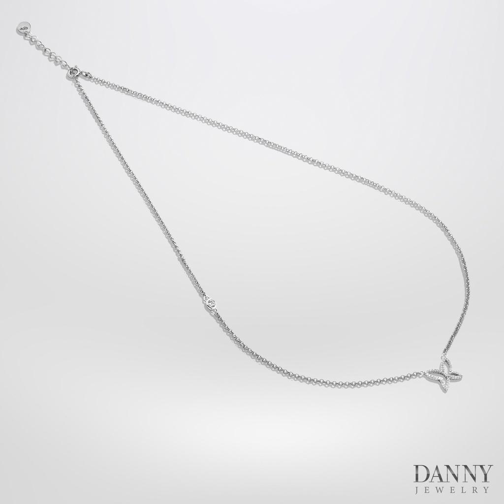 Dây Chuyền Có Mặt Danny Jewelry Bạc 925 Xi Rhodium Hình Bướm DM037