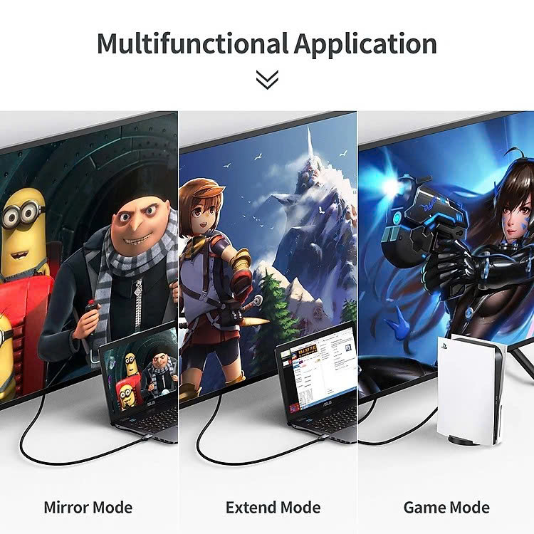 Dây Cáp Lõi HDMI 2.1 8K 48Gbps, 4K 165Hz Dài 1.5M Dùng Cho Tivi/ Máy Tính/ Playstation - Hàng Chính Hãng