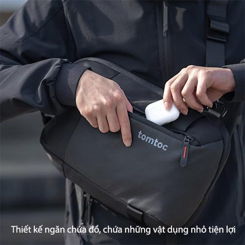 [HÀNG CHÍNH HÃNG] TÚI ĐEO ĐA NĂNG TOMTOC (USA) CROXBODY EDC SLING BAG | 11-INCH chống thấm nước và chống mài mòn