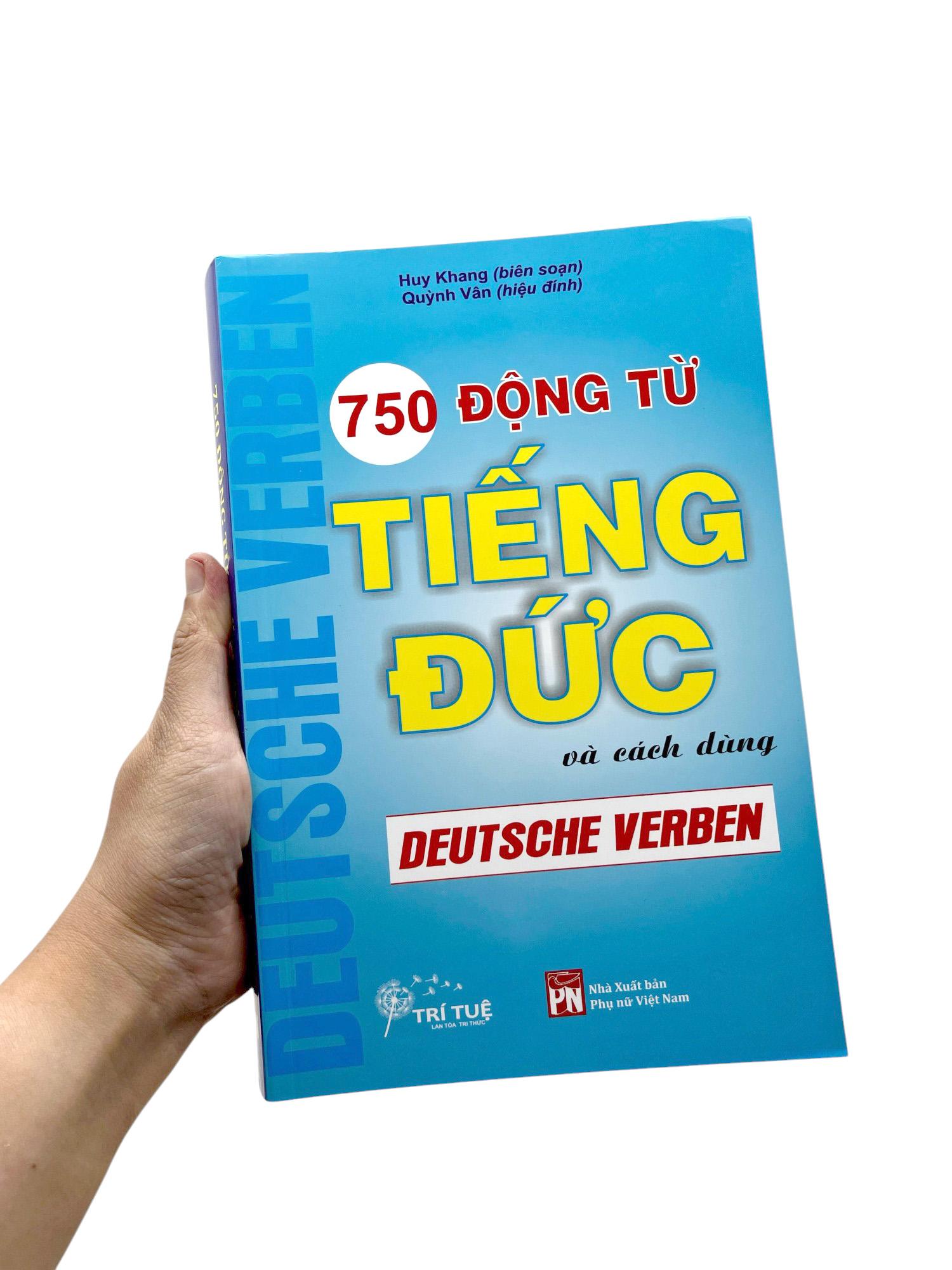 Sách - 750 Động Từ Tiếng Đức Và Cách Dùng