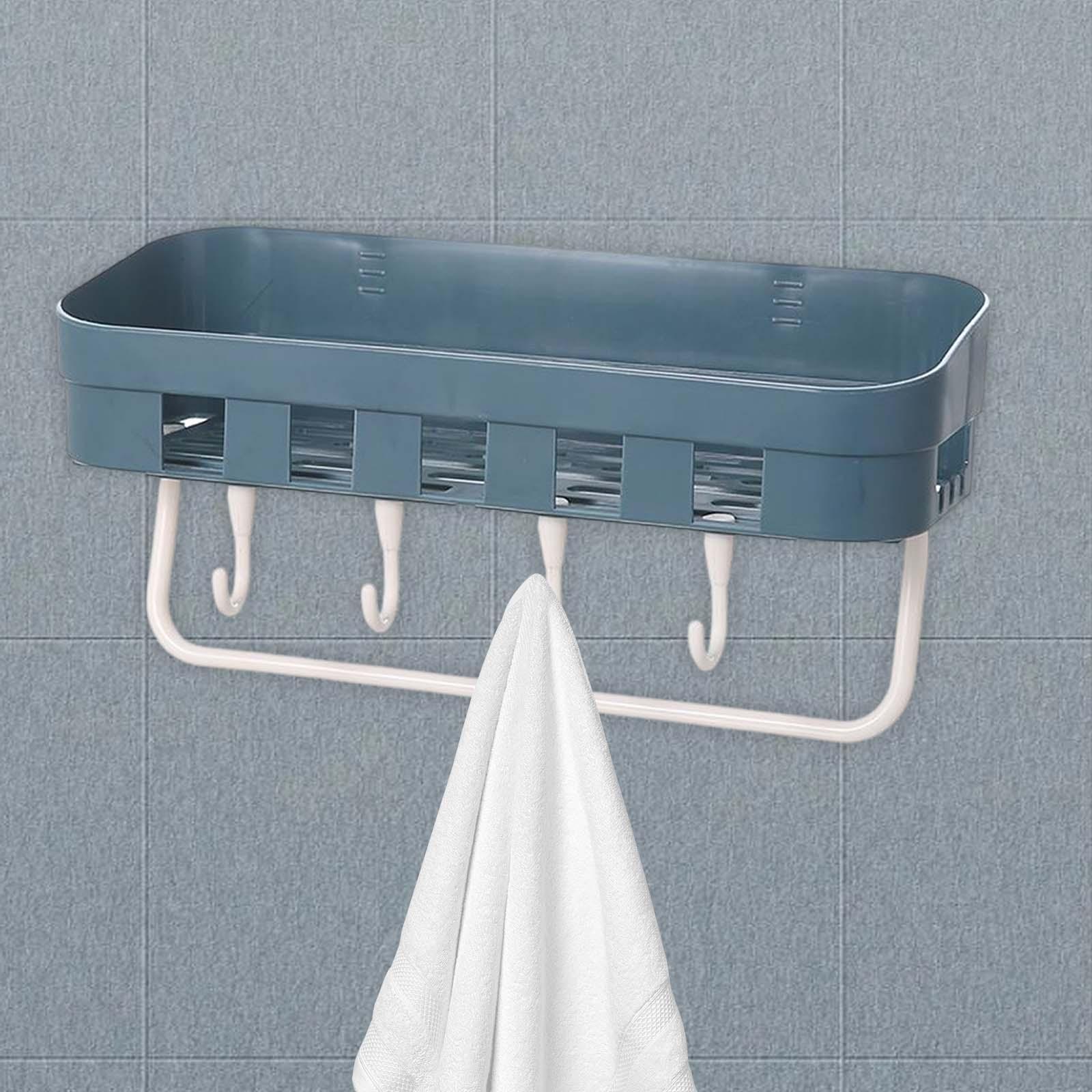 Shower Caddy Shelf Storage Rack  Holder for Bathroom Wall Kitchen Dark
