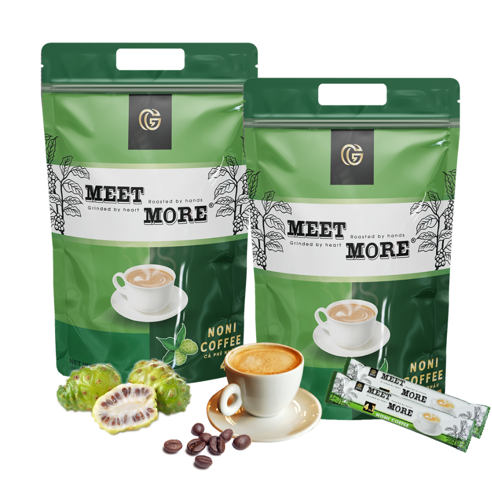 Cà phê hòa tan Noni Coffee 4in1 - Cà phê quả nhàu (18g x 50 gói) – Meet More Coffee