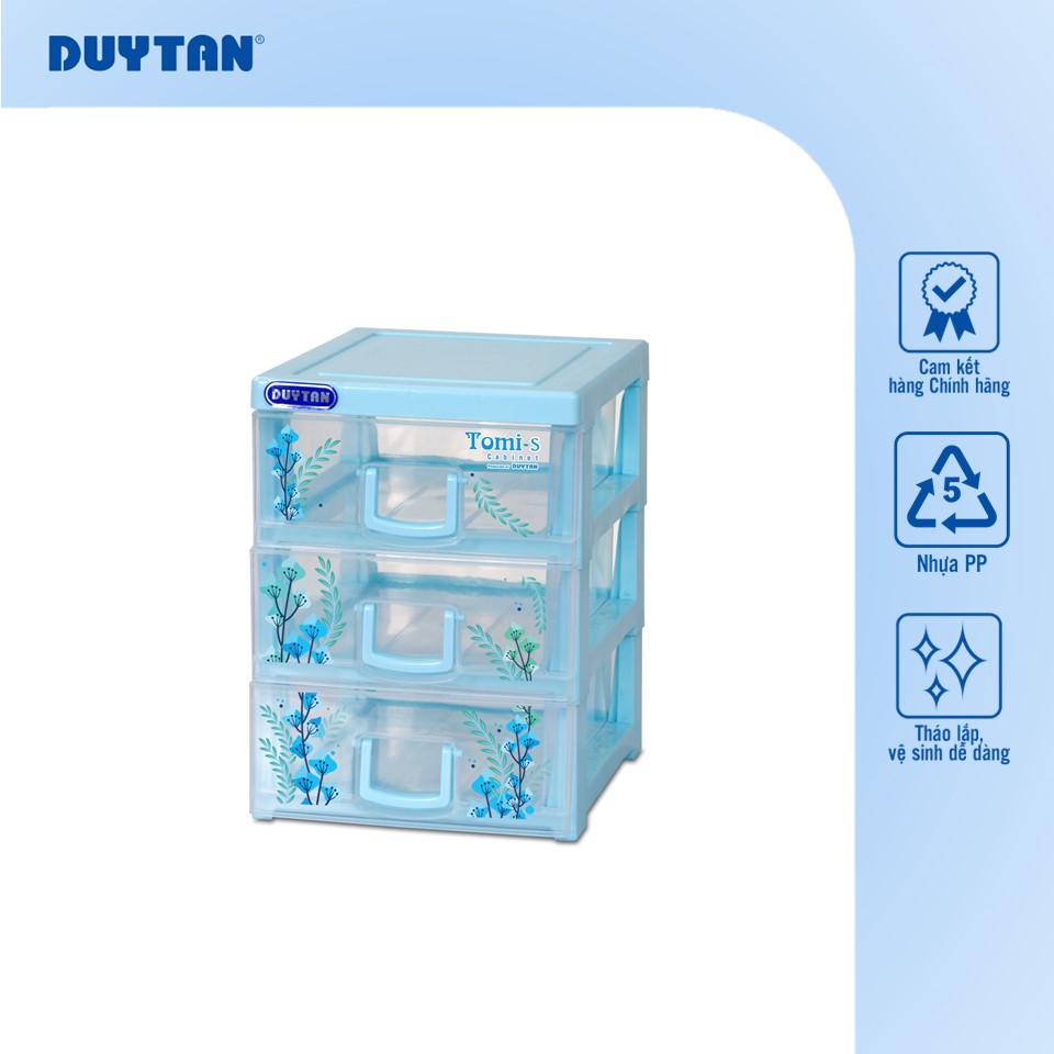 Tủ nhựa DUY TÂN Tomi S 3 ngăn  - 08982
