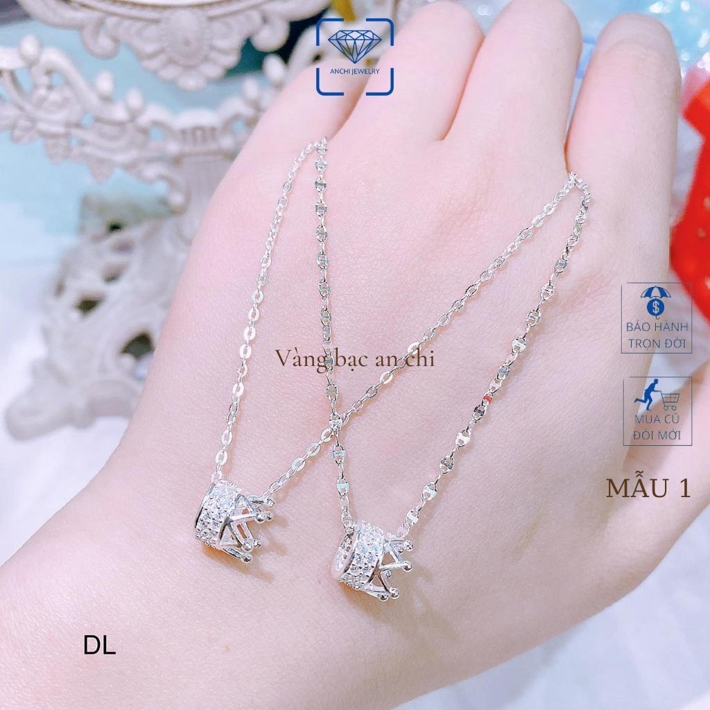 Dây chuyền/ Vòng cổ nữ bạc kèm mặt mẫu mới hottrend 2022, trang sức bạc Anchi jewelry