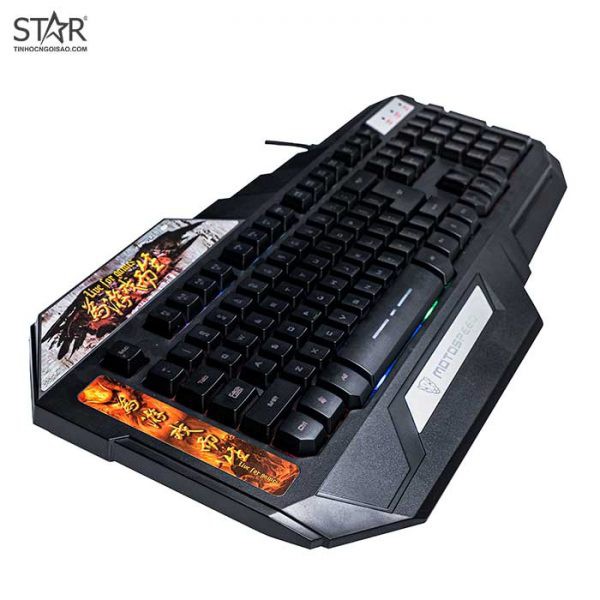 Bàn phím giả cơ Motospeed K90L Gaming Keyboard có LED 7 màu (Giao màu ngẫu nhiên) - Hàng chính hãng