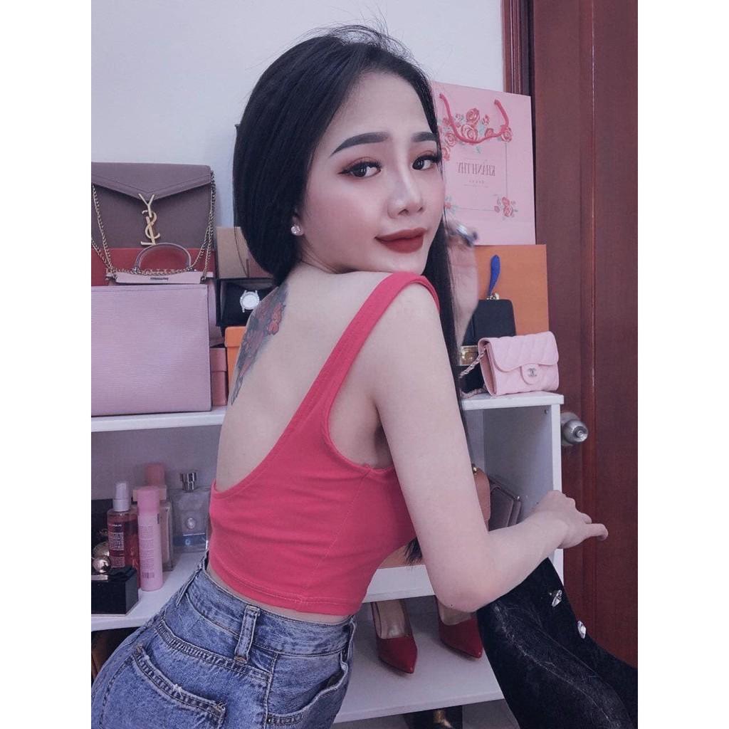 Áo 2 dây croptop hở lưng