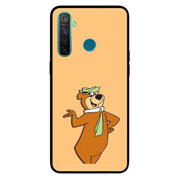 Ốp Lưng in cho Realme 5 Mẫu Chú Gấu Vui Nhộn - Hàng Chính Hãng