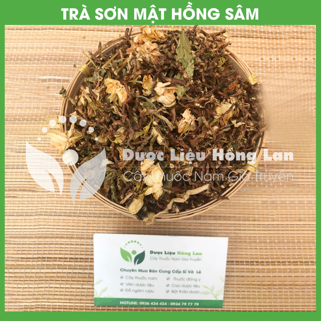 1kg Trà Sơn Mật Hồng Sâm khô sạch