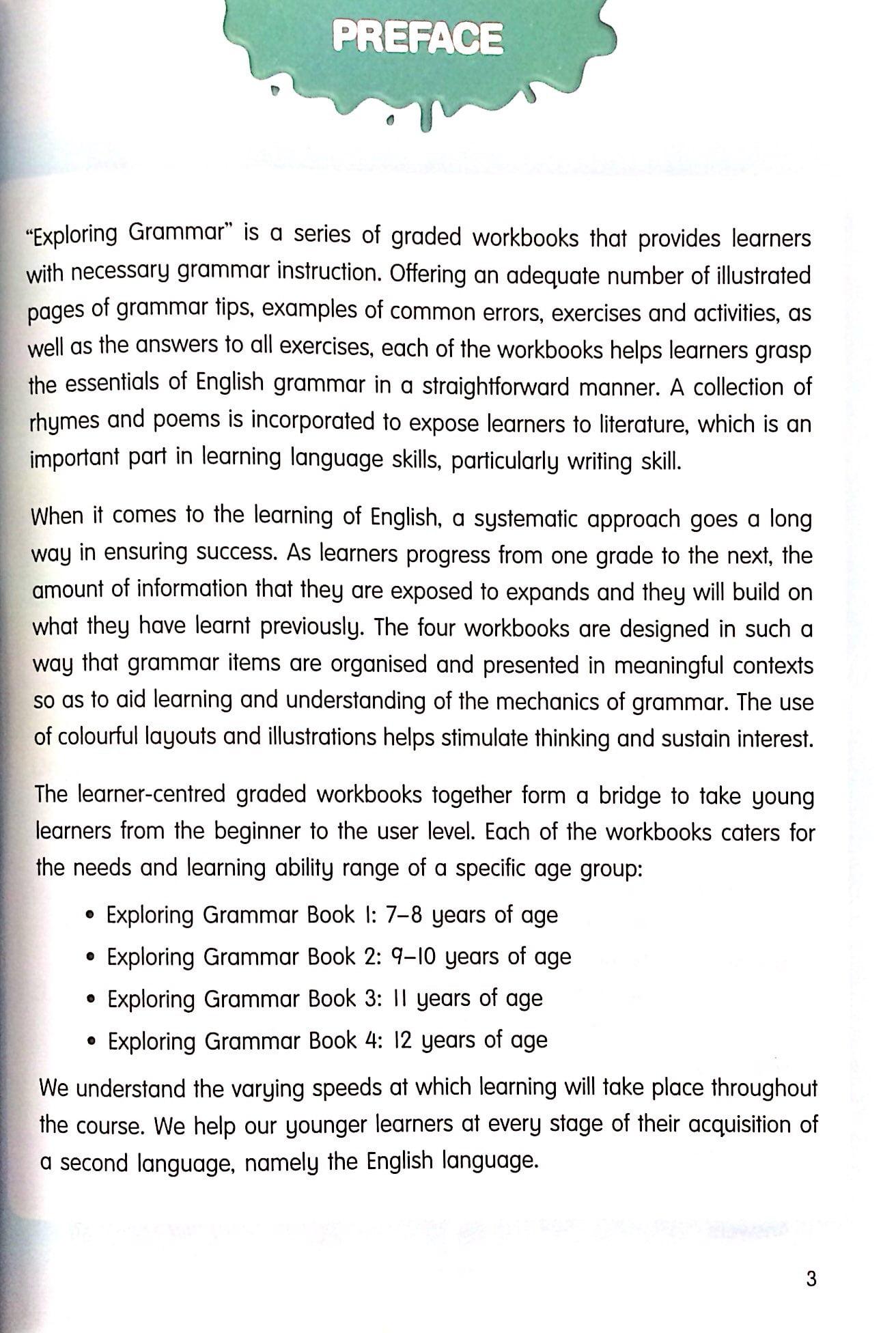 Exploring Grammar: Step By Step - Book 1 (Age 7 – 8)