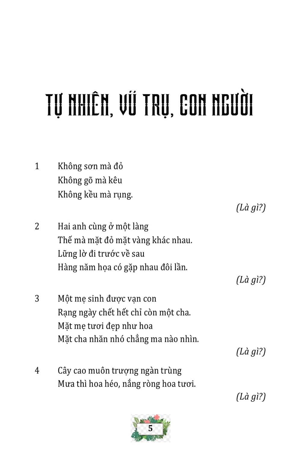 Câu Đố Luyện Trí Thông Minh