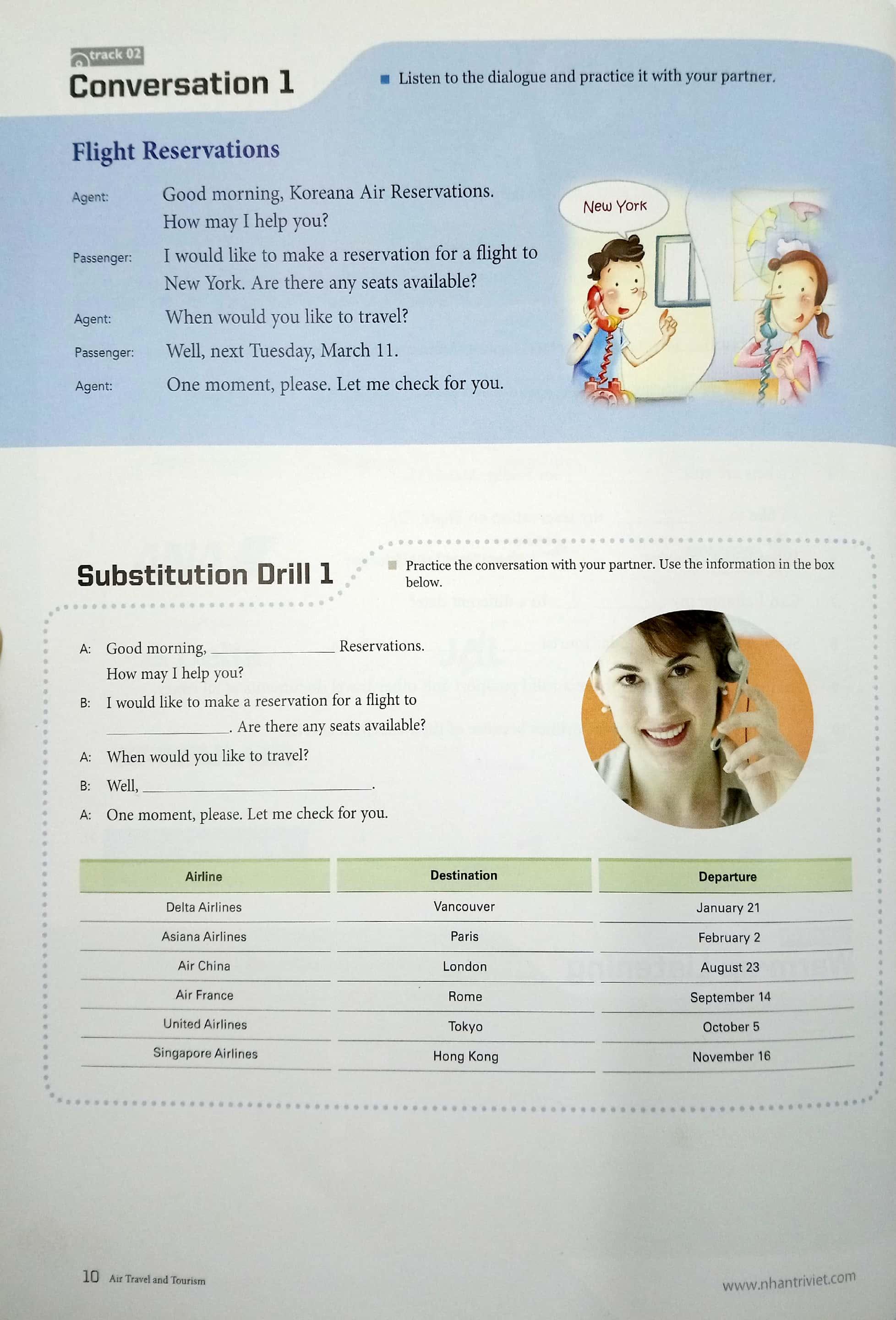 Sách English Communication For Your Career - Air Travel And Tourism