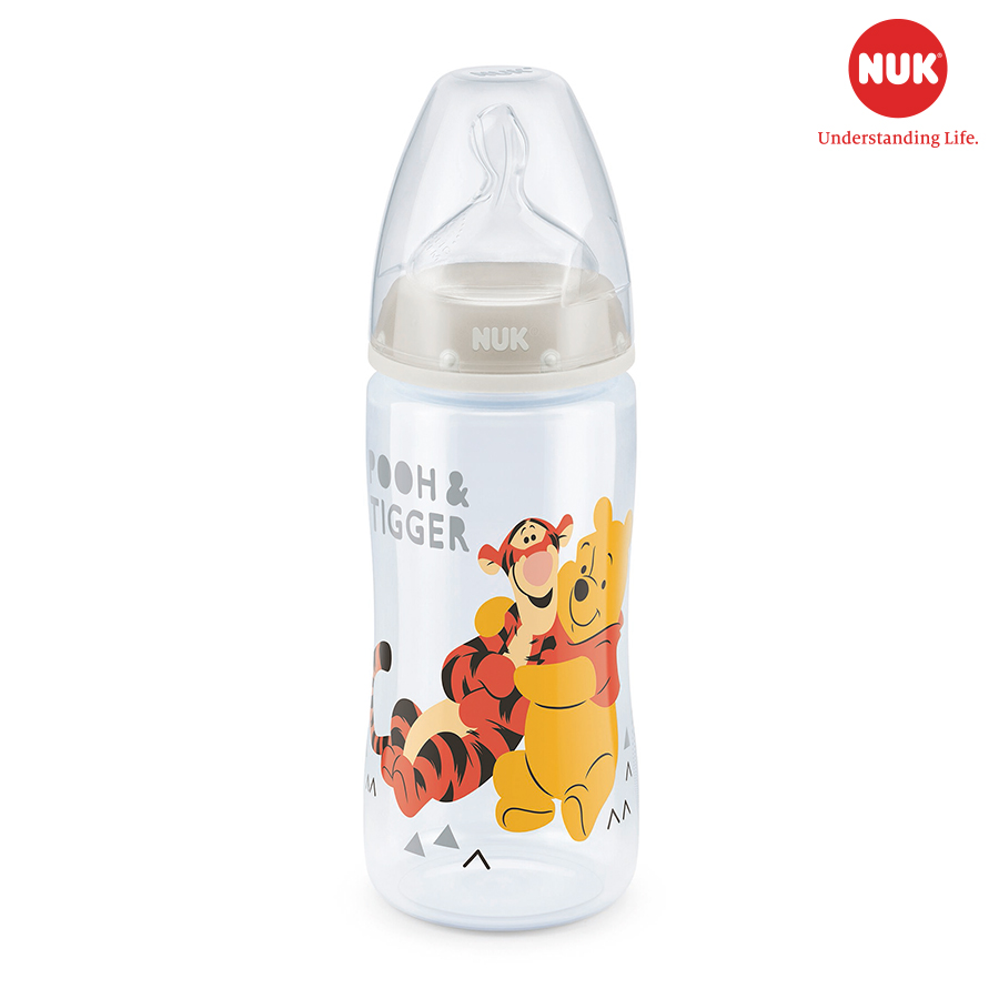 Bình Sữa Nhựa PP 300ml Disney Núm Ti Silicone S1 Nuk NU11731 (Size M) - Mẫu Ngẫu Nhiên