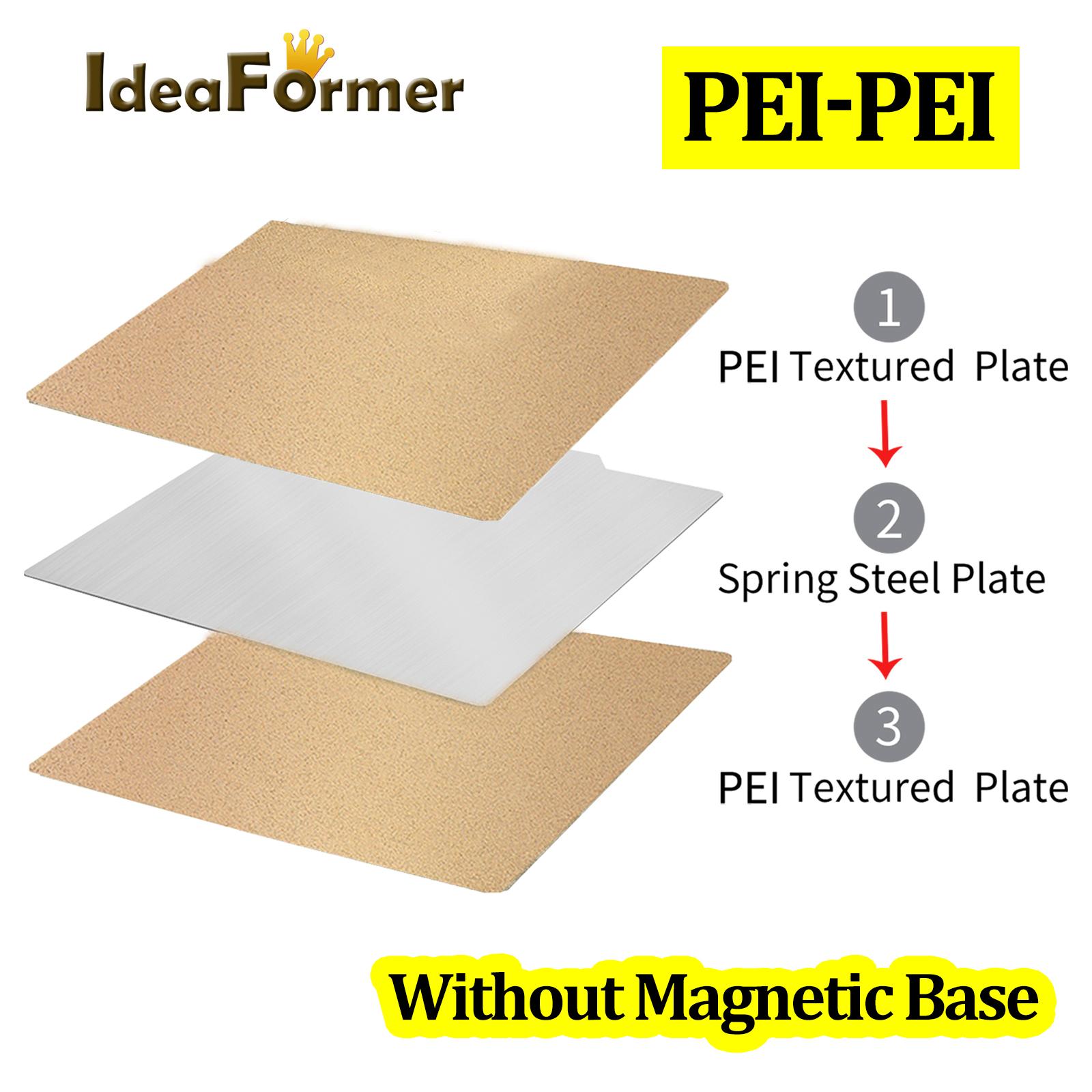 Giường mới được làm nóng đôi PEO PEI Spring Steel Tờ Bed Pei Base từ trường 180/220/235/310mm cho máy in 3D Ender 3 Nâng cấp Ender 5
