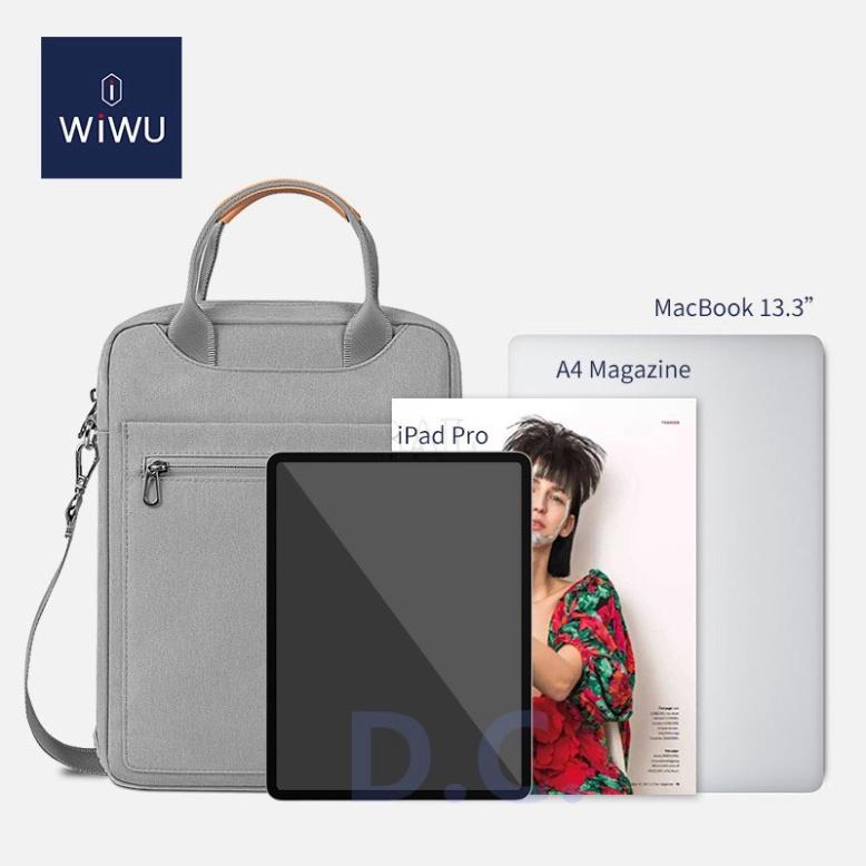 Túi Đeo Dọc Chéo Wiwu Pioneer Phù Hợp Macbook Air/Pro New 13,3" Surface Pro X/7/6/5 Và Ipad 12,9 inch - Hàng Chính Hãng