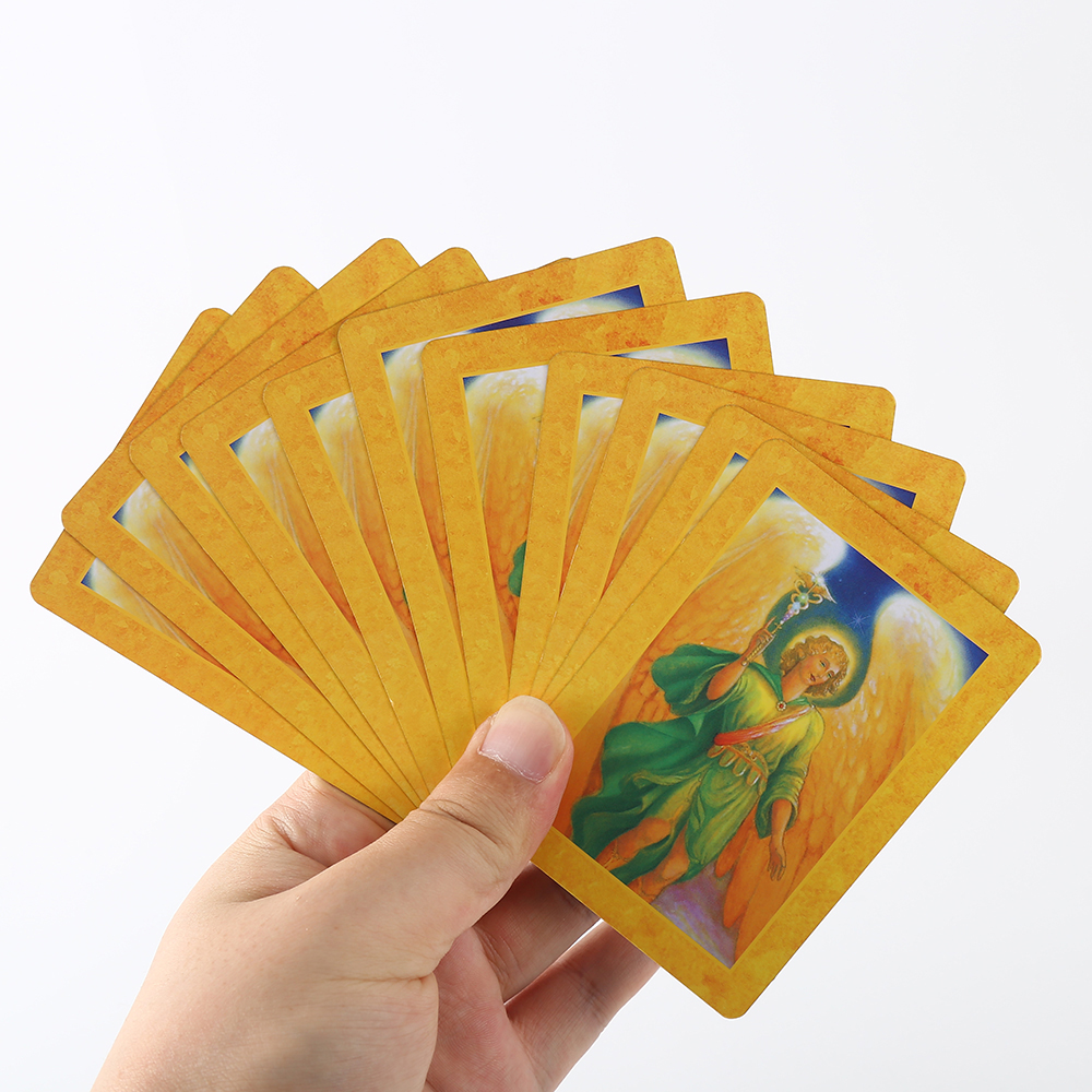 Bộ Bài Archangel Oracle Hộp Thiếc 45 Lá 98x68 Mm Tặng Đá Thanh Tẩy