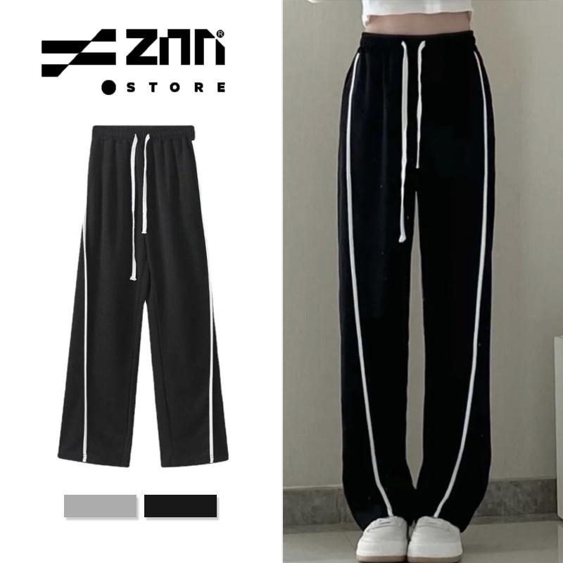 Quần Nỉ Ống Rộng Lưng Cao Dáng Suông, Quần Thể Thao Unisex Zinti QD29