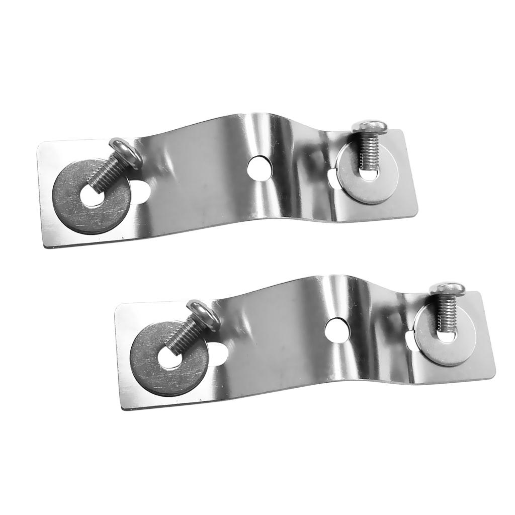 2Pcs Stainless Marine Boat Kayak Trolling Motor Mounting Bracket Mount Plate