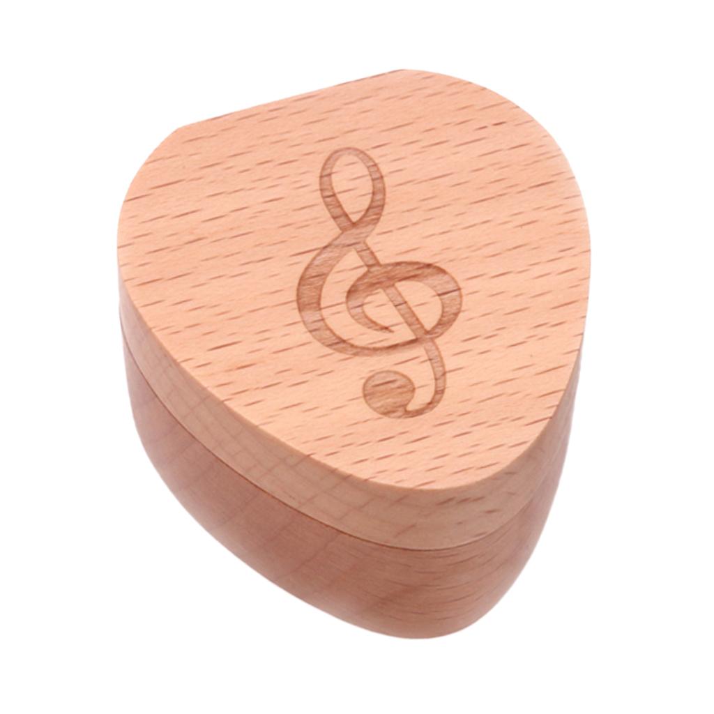 Sunnimix Đàn Guitar Hộp Gỗ Khắc Hộp Giá Đỡ Cho Đàn Guitar Người Yêu Âm Nhạc Quà Tặng