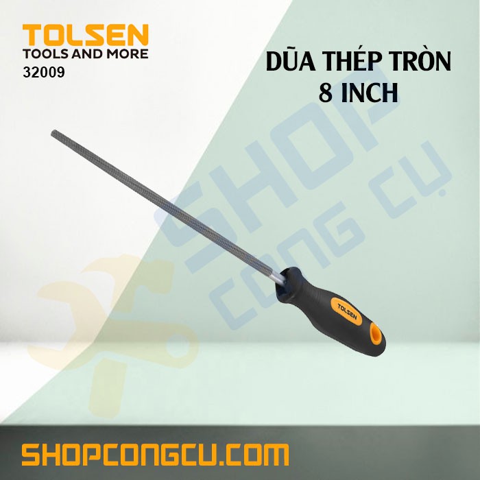 Dũa thép tròn 8 inch Tolsen 32009