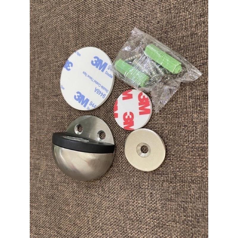 Chặn cửa bán nguyệt có nam châm,hít năm châm, chặn cửa nam châm, an toàn - inox chuẩn, rất bền