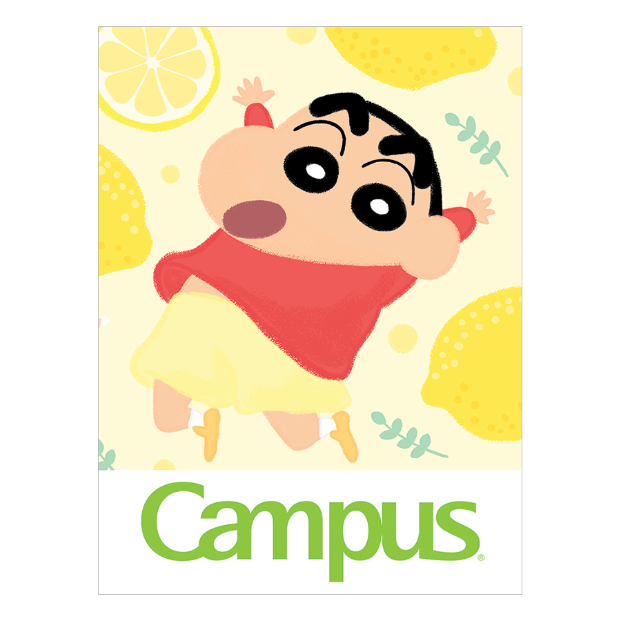 Lốc 5 Cuốn Vở A5 4 Ô Ly (2 x 2 mm) Campus Shinchan Fun NB-ASFU96 - ĐL 120 (96 Trang) - Mẫu Ngẫu Nhiên