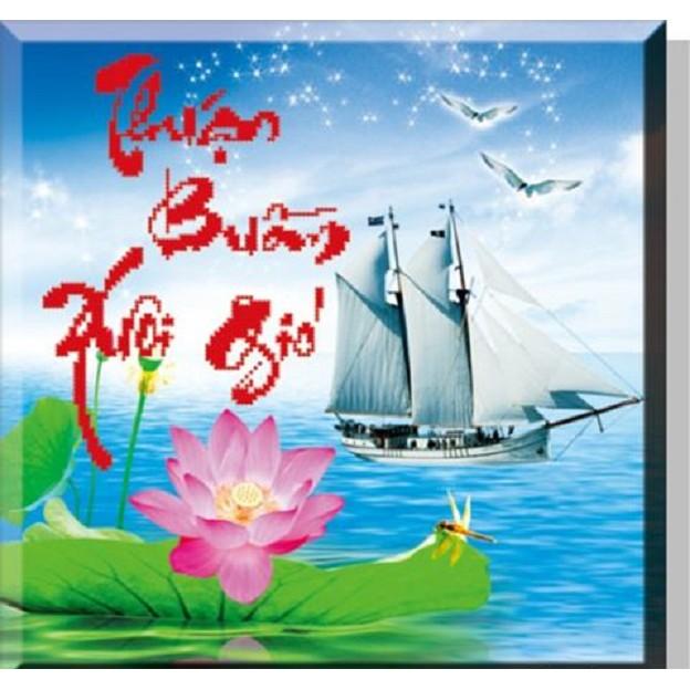 Tranh thêu chữ thập Thuận Buồm Xuôi Gió DLH-223103