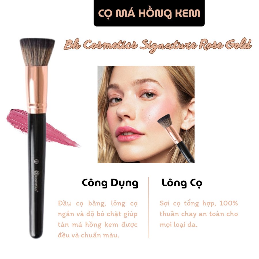 Cọ đa năng dùng cho má hồng kem Bh Cosmetics Signature Rose 03