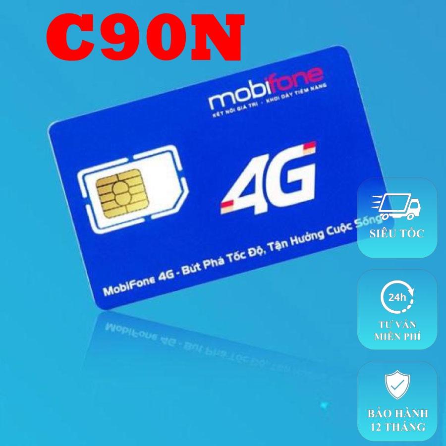 Sim vào mạng 1 năm không phải nạp - C90N Mobifone - hàng chính hãng