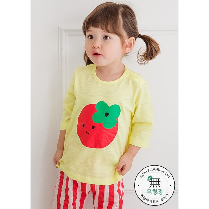 Bộ quần áo trẻ emCà chua - Bộ tay lửng,Size 110: 3-4 tuổi