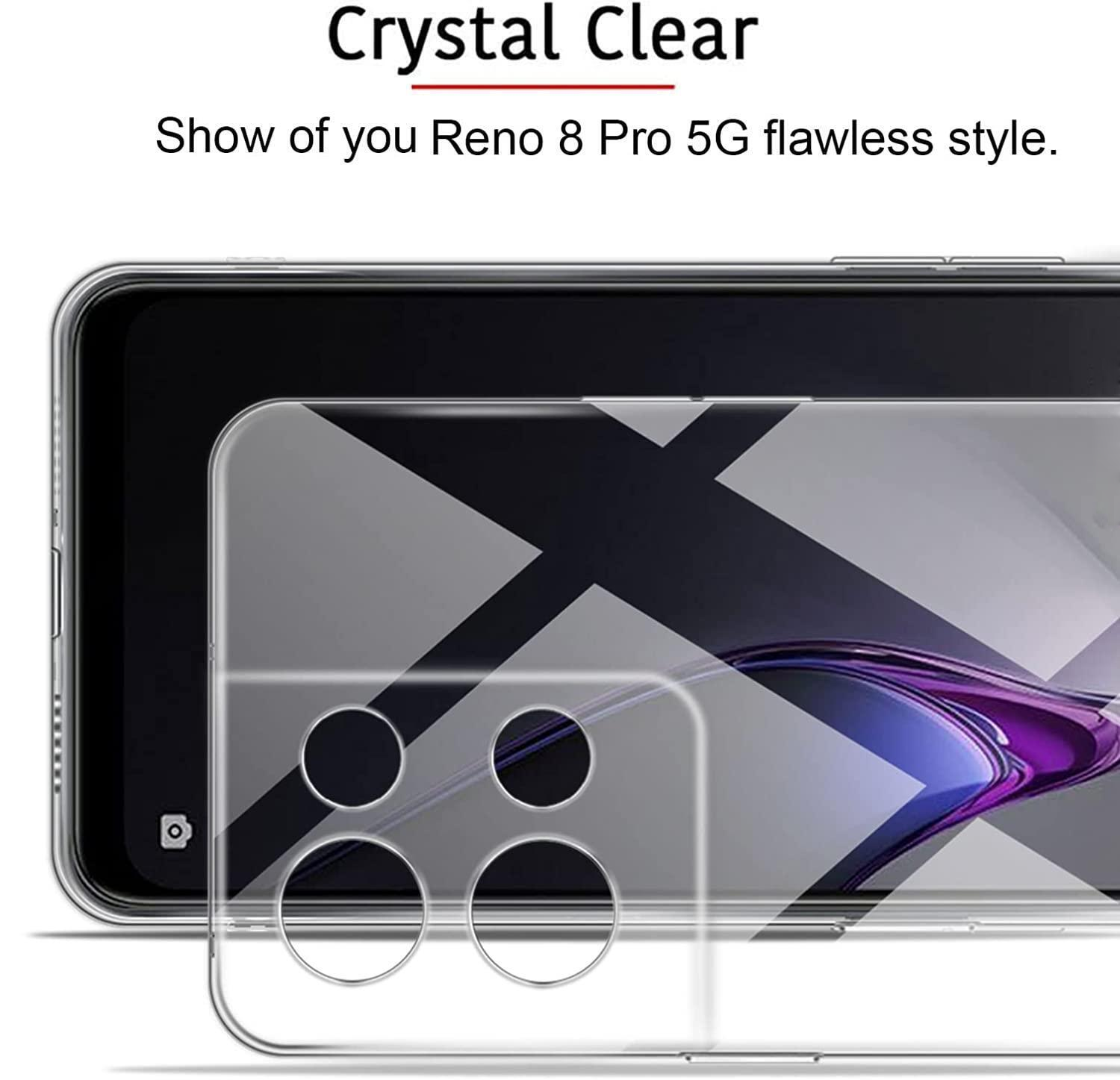 Ốp lưng silicon dẻo cho Oppo Reno 8 Pro hiệu Ultra Thin trong suốt mỏng 0.6mm độ trong tuyệt đối chống trầy xước - Hàng nhập khẩu