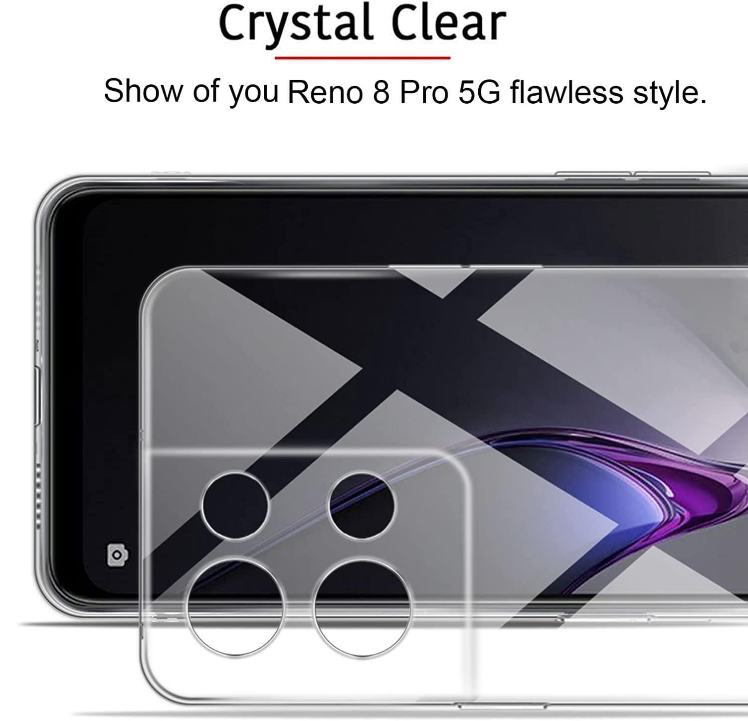 Ốp lưng silicon dẻo cho Oppo Reno 8 Pro hiệu Ultra Thin trong suốt mỏng 0.6mm độ trong tuyệt đối chống trầy xước - Hàng nhập khẩu