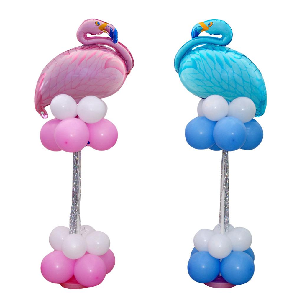 Tropical Flamingo Ballons Latex Balloon Column Set Birthday Party Decor Pink