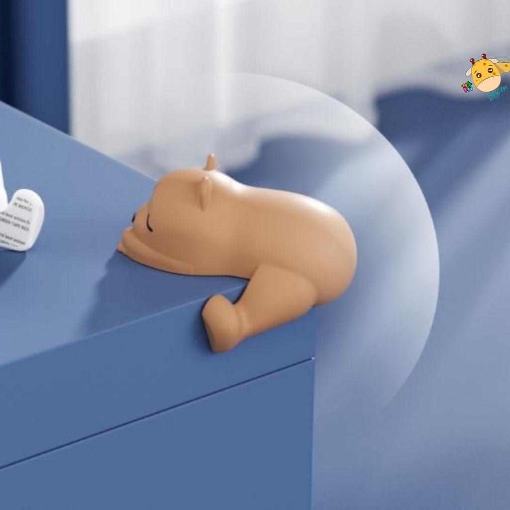 Bịt góc bàn silicon kèm keo dính - an toàn cho bé