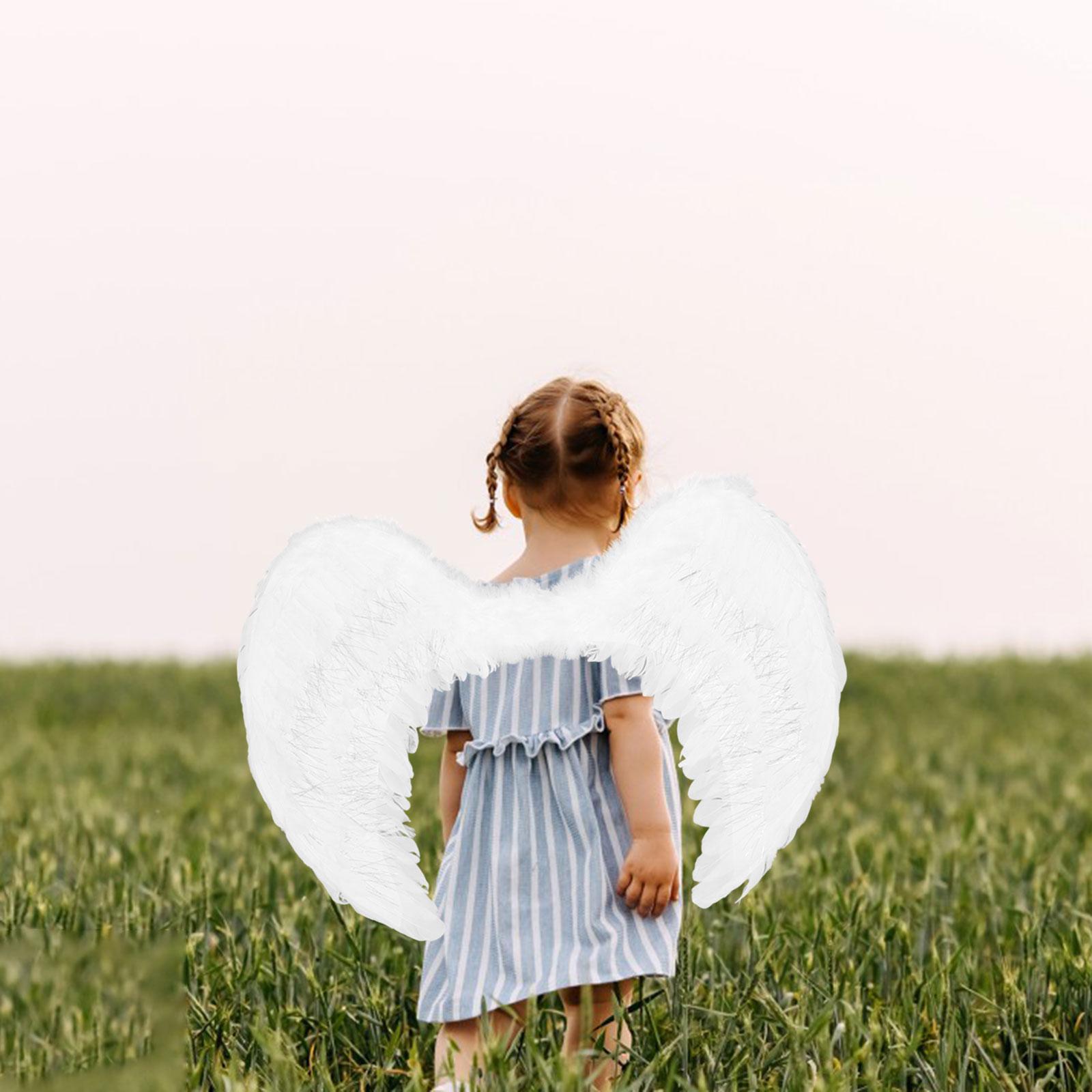 Angel Wing Costume with Elastic Shoulder Straps Decorative Wedding for Kids