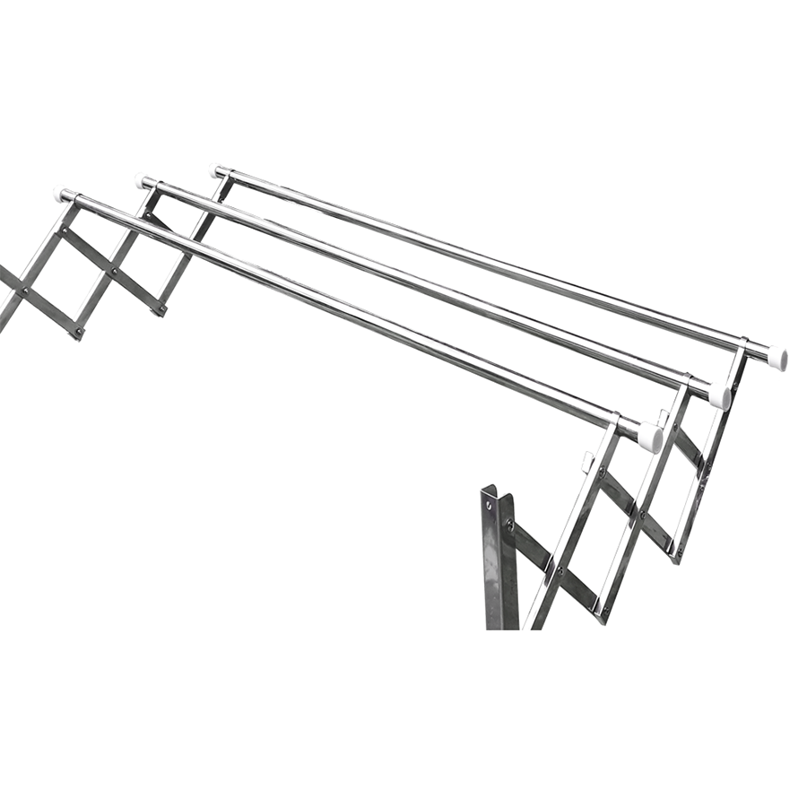 Giàn Phơi Quần Áo Thông Minh Xếp Ngang INOX Cao Cấp Ống 22