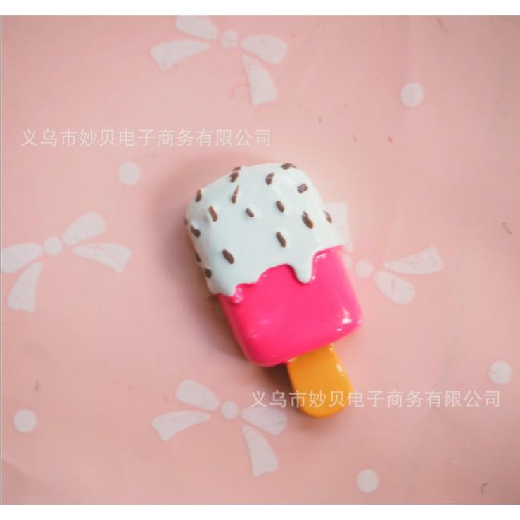 *HN* Charm các mô hình kem que dùng trang trí Jibbitz, vỏ điện thoại, epoxy, DIY