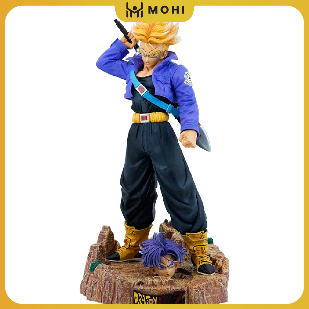 Mô Hình Trunks 2 đầu thay thế - Siêu to khổng lồ - Cao 48cm - Nặng 2.9 Kg - DragonBall - Hộp Carton