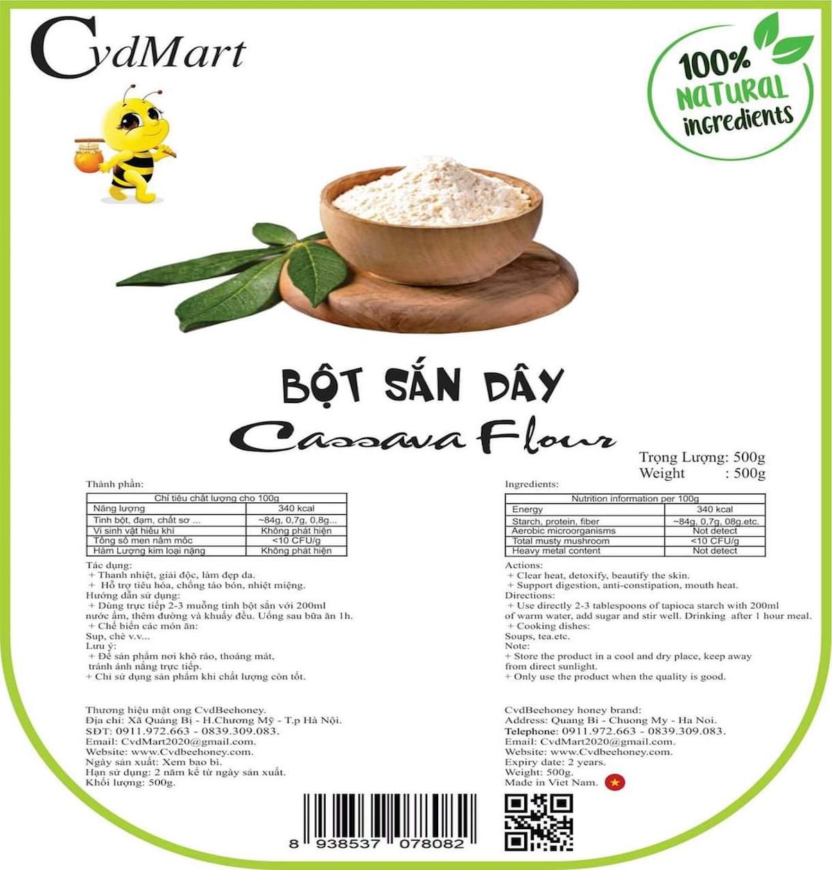 Bột sắn dây CVD