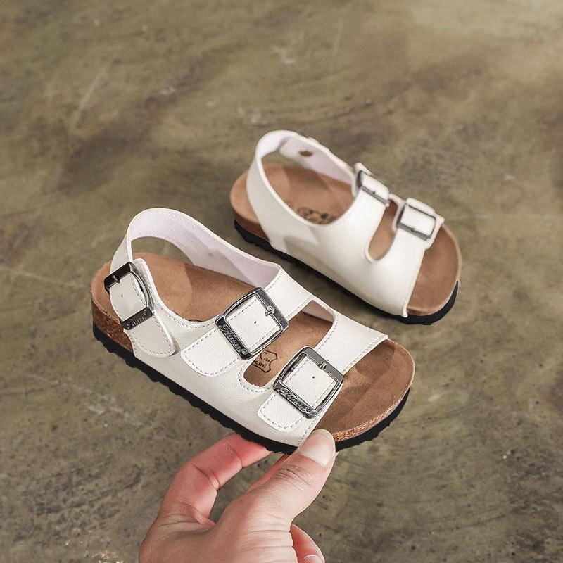 Dép sandal bé trai bé gái Sandal quai dán siêu nhẹ chất da mềm có đế chống trơn trượt cho bé mẫu mới nhất A519