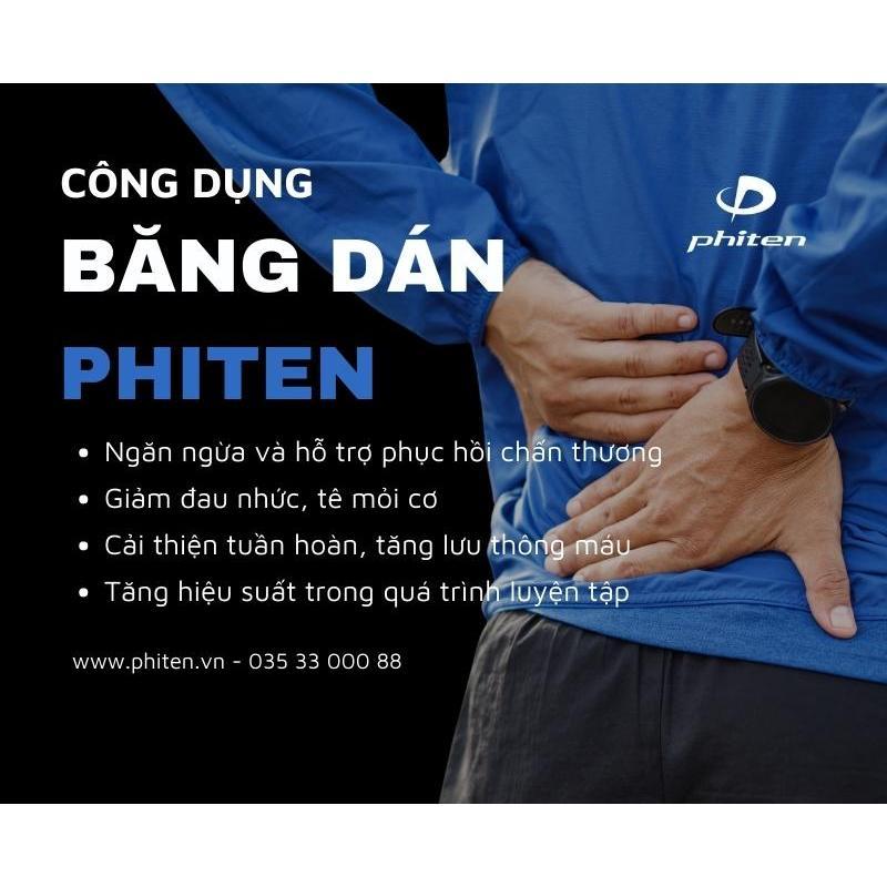 Băng dán cơ thể thao Phiten titanium x30 stretched sport