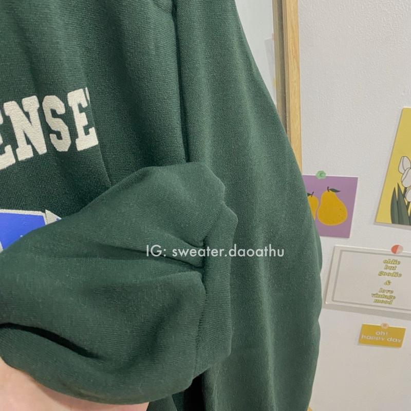 ÁO SWEATER NỈ PACKER BAKER XANH  FORM RỘNG OVERSIZE