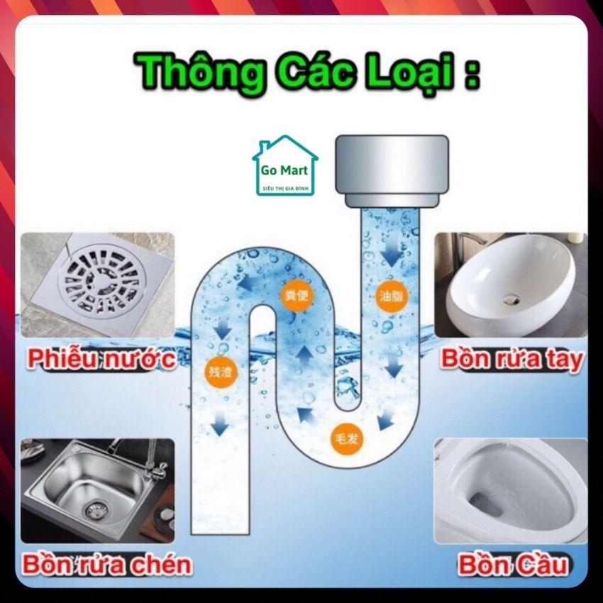 Bột Thông Cống Bồn Cầu, Lavabo, Đường Ống, Bồn Rửa, Bồn Rửa Bát, Chậu Rửa Mặt Cực Mạnh 268g