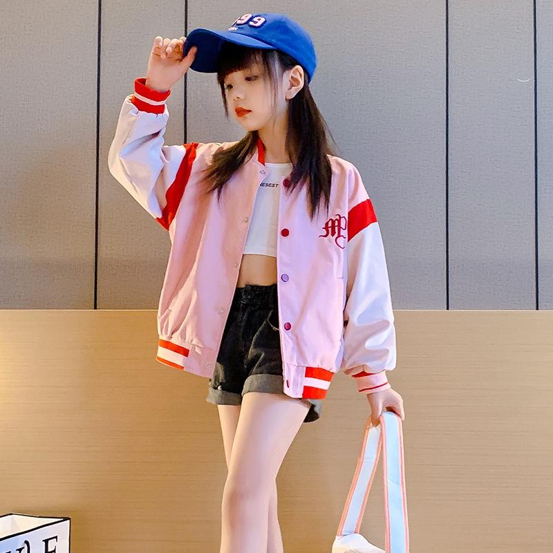 AK67 Size120-170 Áo khoác bomber bé gái.đẹp y hình Thời trang trẻ Em hàng quảng châu