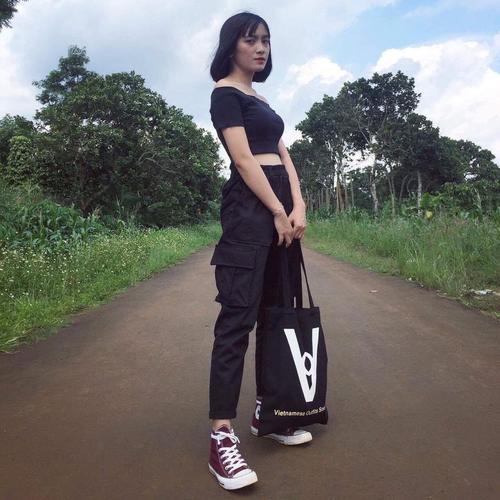 Quần Jogger kaki Túi Hộp Unisex