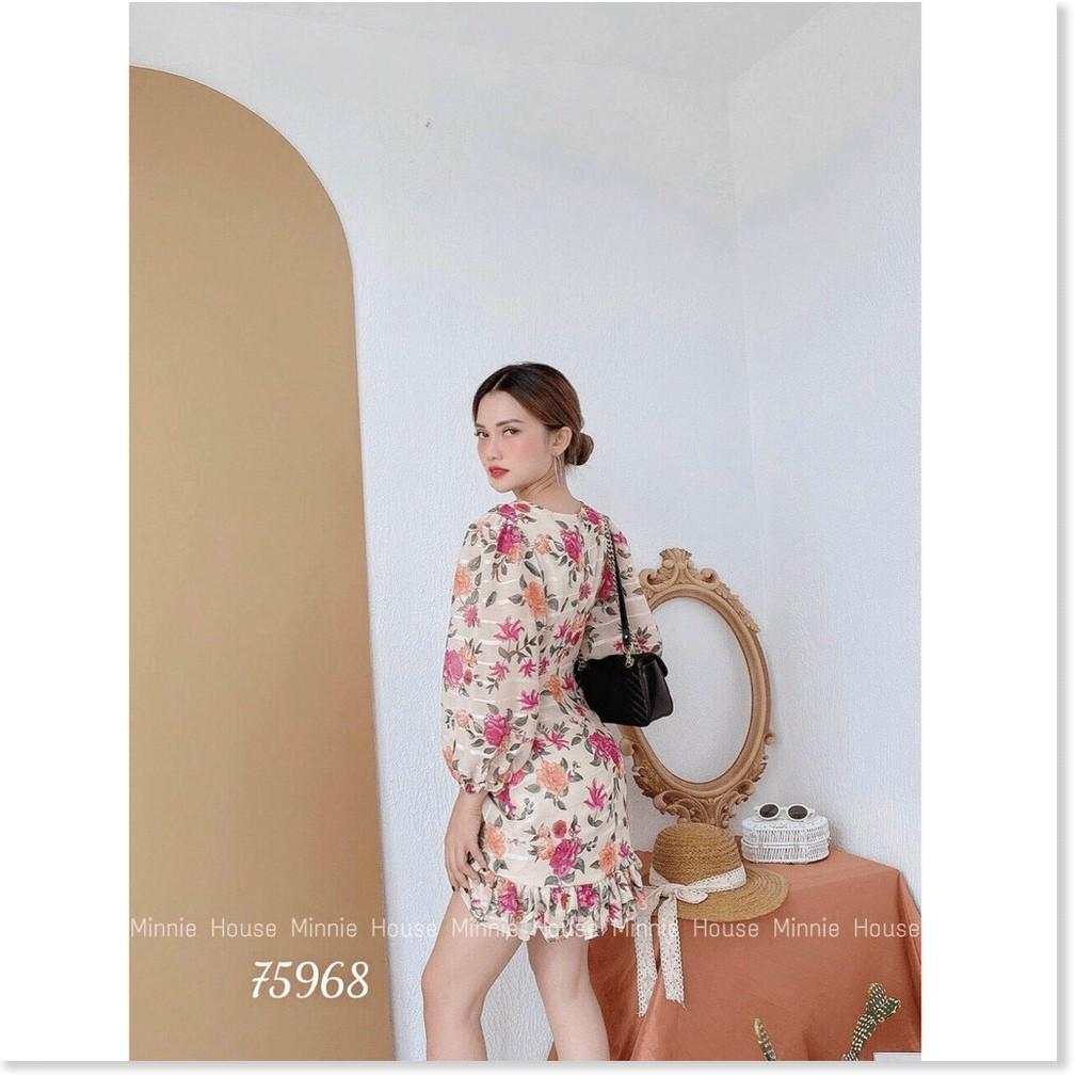 ĐẦM VOAN NHẬT HỌA TIẾT HOA LỤA SIÊU XINH , SIÊU ĐẸP , TÔN DÁNG CHO CÁC CHỊ EM THỜI TRANG LANO STORE